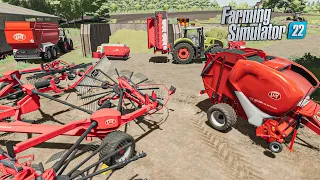 Using LELY PACK to work on the Farm (Mowing, Baling, Feeding animals) | Farming Simulator 22