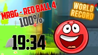 (WR) [19:34] All Red Ball 4 Flash Volumes Speedrun - 100%