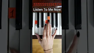 Listen To Me Now / Piano Tutorial #piano