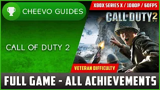 Call of Duty 2 - Full Game on Veteran | All Achievements (Xbox Series X / 60 FPS)