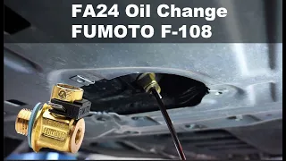 22+ Toyota GR86/BRZ (FA24) Oil Change w Fumoto F-108 drain valve