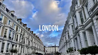 A Rainy London Walk in Posh Kensington ☔️Ambient 4K HDR London Walk ASMR