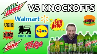 MTN DEW BLIND TASTE TEST VS COMPETITORS AND STORE BRANDS