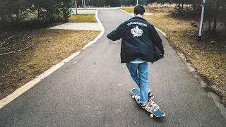 LONGBOARDING but the video ends when it starts raining