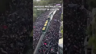Massive London Protest | Thousands Rally for Gaza Ceasefire at Pro-Palestine Demonstration
