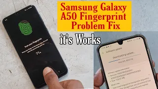 Fingerprint Scanner Problem Fix 100% || Galaxy A50 After New Update fingerprint scanner Solution