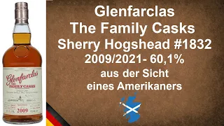 Glenfarclas The Family Casks 2009/2021 Sherry Hogshead #1832 with 60,1% Scotch Review by WhiskyJason