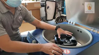 Unpack and Install Oil test centrifuge