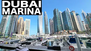 Dubai Marina Complete Walk 2024 | 4K | Dubai Tourist Attraction