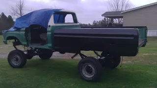 The Bigfoot 1 monster truck clone’s first paint job after getting the body back on the frame