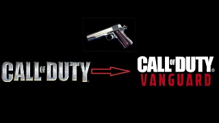 M1911 evolution from COD1 to Vanguard