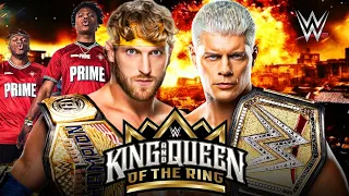 Cody Rhodes vs Logan Paul WWE Undisputed Universal Championship King & Queen of the Ring -Full Match