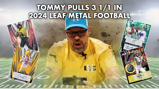 Tommy pulls 3 1/1 in Leaf Metal Football!!!