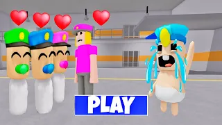 SECRET UPDATE | POLICE BABIES FALL IN LOVE WITH BABY POLICE GIRL? SCARY OBBY ROBLOX #roblox #obby