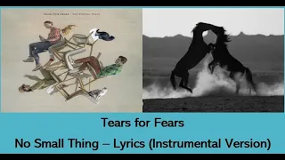 Tears for Fears - No Small Thing - Karaoke and instrumental (Lyrics - Instrumental Version)