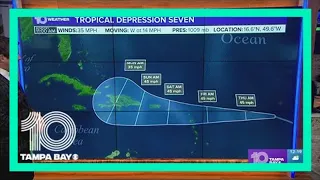 Tracking the Tropics: Tropical Depression Seven forms in the Atlantic