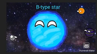 Timeline of a B-type Star (Blue White Giant)