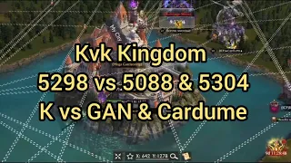 King of Avalon KVK Kingdom 5298 vs 5304 & 5088 | K Team vs GAN & Cardume ( 08/05/22 )