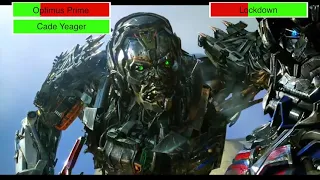 Optimus Prime & Cade Yeager vs. Lockdown with healthbars (Edited By @GabrielDietrichson)