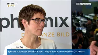 Interview mit Annegret Kramp-Karrenbauer nach ihrer  Wahl zur Generalsekretärin der CDU am 26.02.18