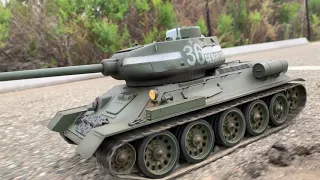 TAIGEN 1/16 RC - RUSSIAN T-34/85 - TEST RUN
