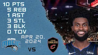 Jonathan Isaac Player Full Highlights VS CAVALIERS NBA Play Off Game 20-04-2024