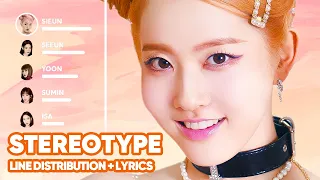 STAYC - STEREOTYPE (Line Distribution + Lyrics Karaoke) PATREON REQUESTED