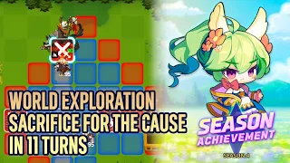 World Exploration Sacrifice for the Cause in 11 turns, Season Achievement 4【Guardian Tales】
