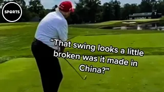 Comedians ROAST Trump's Golf Game In Front Of Him