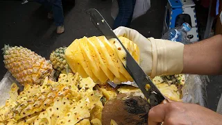 Amazing Pineapple Cutting Skills - thai street food