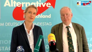 Pressekonferenz zum "Masterplan Migration" mit Alice Weidel und Alexander Gauland