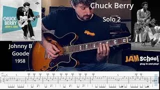 Chuck Berry Johnny B. Goode Guitar Solo (With TAB)