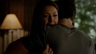 TVD 5x4 - Elena is devastated by Bonnie's death, Damon consoles her | Delena Scenes HD