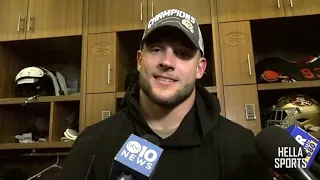 San Francisco 49ers celebrate NFC Championship | Nick Bosa