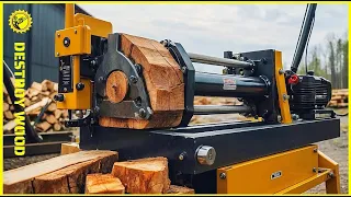 10 Dangerous Homemade Firewood Processing Machines On Another Level 🪓20