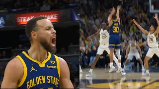 Stephen Curry crazy hyped after starting game 6/6 from 3 in 1st quarter vs Pacers