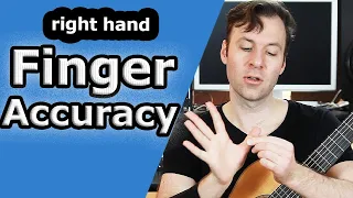 How to play with precision in the right hand (for classical guitar or finger style)