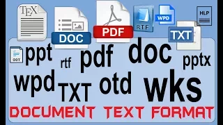 Understanding Document File , Standard , Extension , File , Format