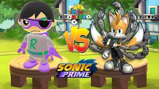 Tag with Ryan Dark Titan vs Sonic Dash - Tails Nine New Character Unlocked  - Run Gameplay