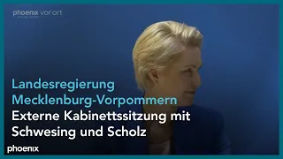 Statements von Olaf Scholz (SPD) und Manuela Schwesig (SPD) am 21.06.22