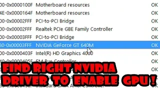 How to Find the Right Nvidia Driver for Computers and Laptops