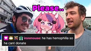 Ironmouse explains in chat why CDawgVA can't donate plasma