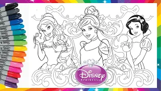 Colouring Princess Cinderella Aurora Snow White Coloring Pages Mewarnai Gambar Putri Salju