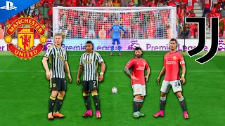 Ronaldo,Messi VS Mbappe,Haaland | Man United VS Juventus  Penalty Shootout | FIFA 24 PS5 4k