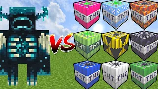 WARDEN vs ALL TNT in Minecraft mob battle