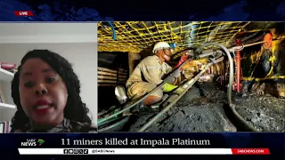 Impala Platinum Mine accident I Focus on mining safety with Lerato Tsele