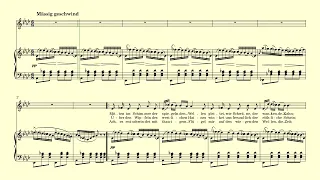 Auf dem Wasser zu singen accompaniment Schubert Ab major with score