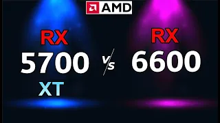 RX 6600 vs RX 5700xt test in 10 games