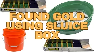 Found Gold Using Sluice Box