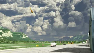 Microsoft Flight Simulator LFLG H145 Sécurité Civile Take off